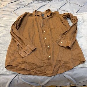 GAP Women’s Tan Lightweight Shirt Jacket